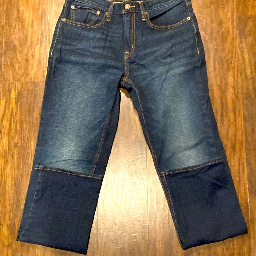 Old Navy Straight / Droit Mens Dark Blue Jeans Size 31 X 32. Never Worn 🔥🔥🔥